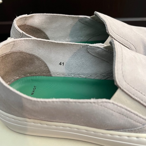JOHN ELLIOTT Moon Grey Haze Low-Top Seude Slip-On Sneakers 41 NIB 9.5 10 - Picture 7 of 13